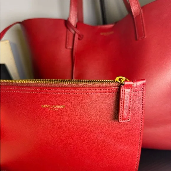 Saint Laurent Shopping Tote Set - Picture 6 of 16